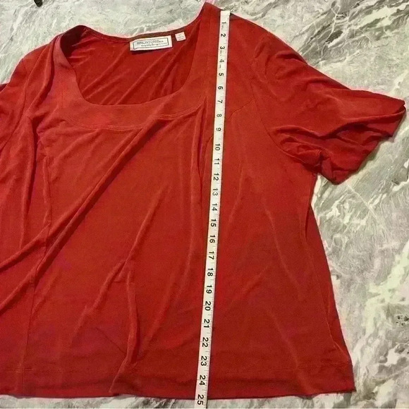 Simonton Says Womens  Dark Pink Top Plus Size 2X - Picture 3 of 8